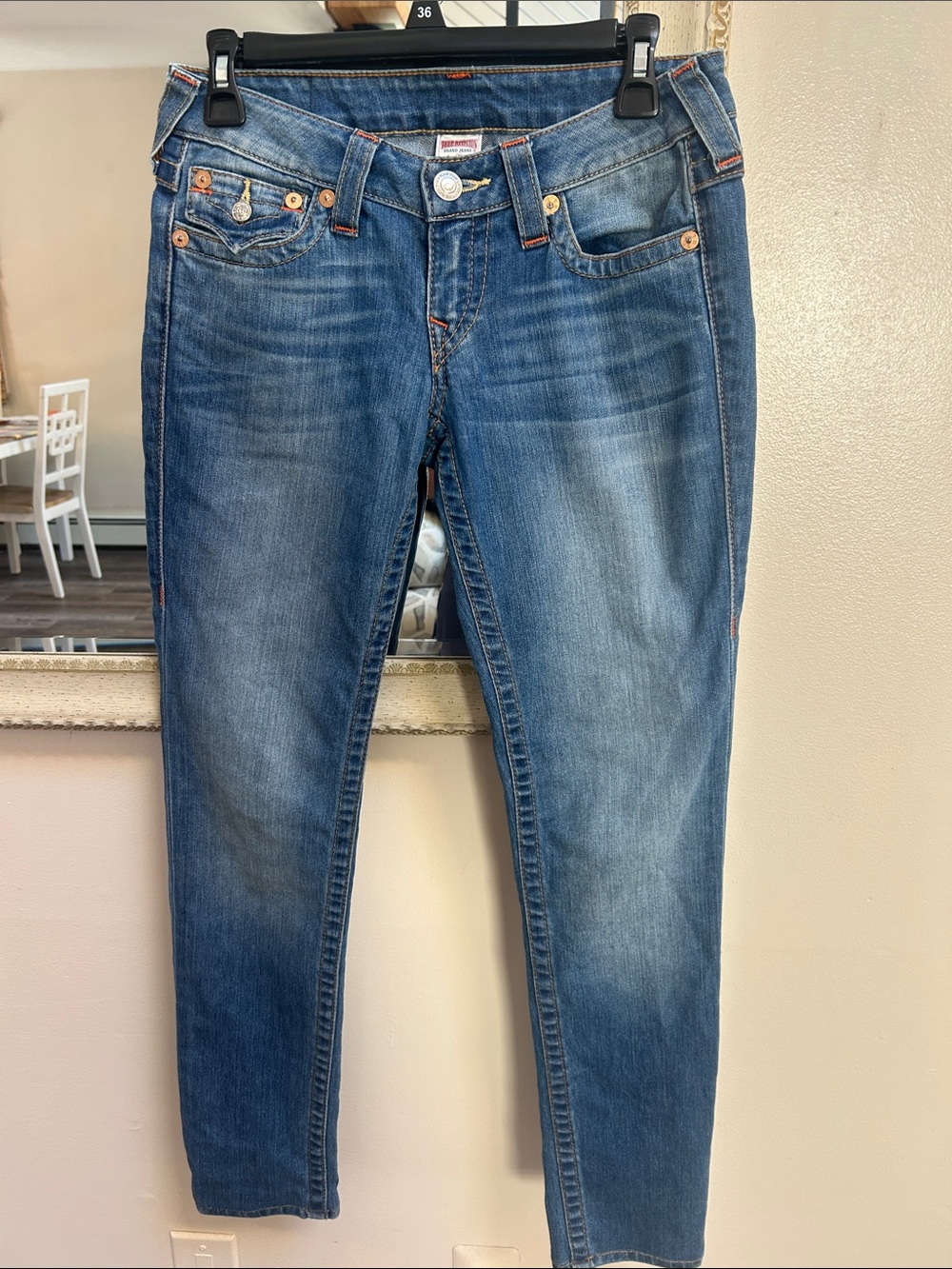 True Religion Women's Medium Blue Skinny Jeans